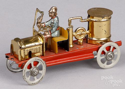 Meier tin fire pumper penny toy