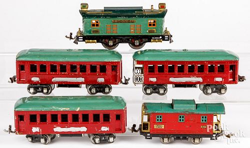 Lionel five piece passenger train set