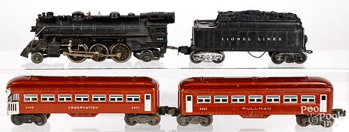 Lionel four piece passenger train set