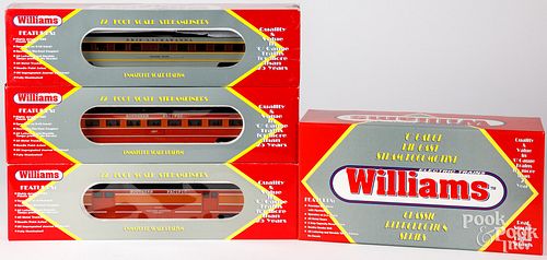 Williams four piece train set, in original boxes
