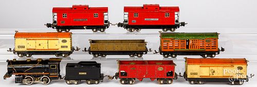 Lionel nine piece train set