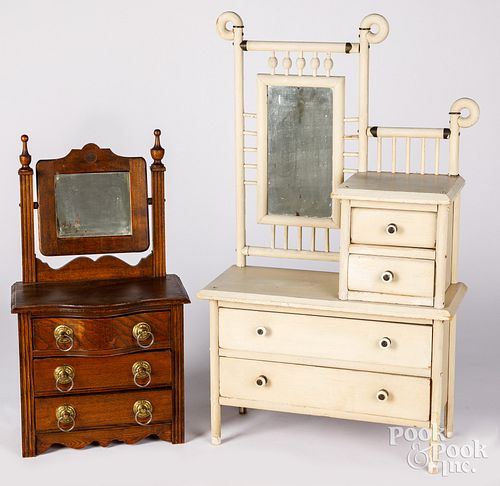 Two child's dressers, early 20th c.