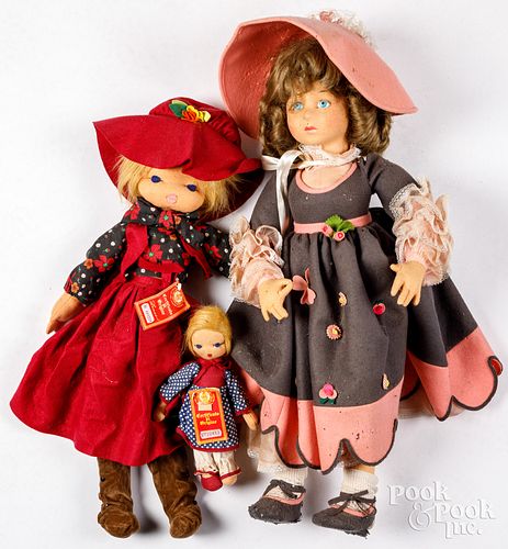 Three Lenci dolls