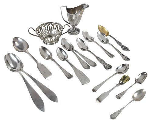 18 Assorted Silver Table Items