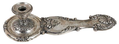 Early Continental Silver Chamberstick