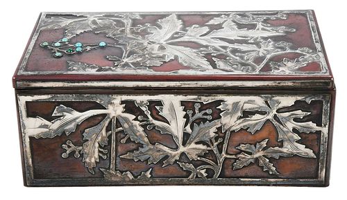 Sterling Mixed Metal Box with Turquoise