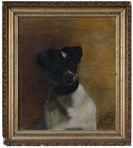 Continental or British School Dog Painting