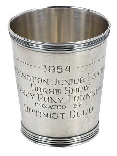 Sterling Horse Trophy Julep Cup