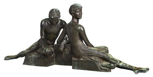 Anna Coleman Watts Ladd Bronze Garden Sculpture