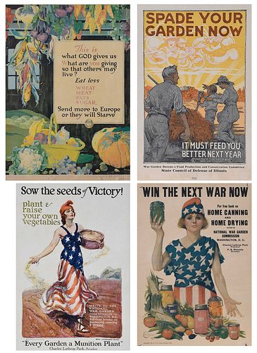 Four WWI Food Related Posters