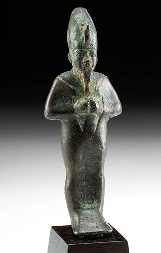 Fine Egyptian Bronze Mummiform Osiris