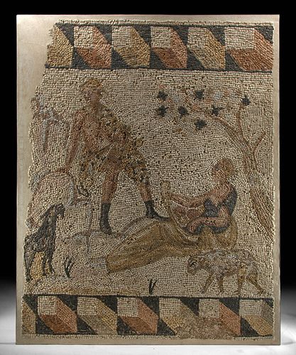 Huge Roman Mosaic, Bacchus and Ariadne