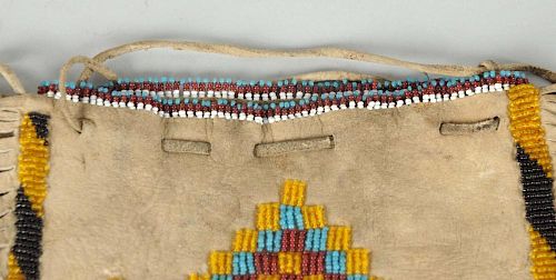 Early Indian Beaded Bag.