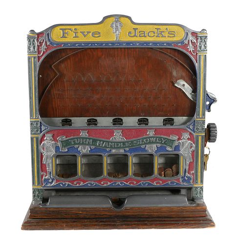 Antique Five Jacks 1c Slot Machine