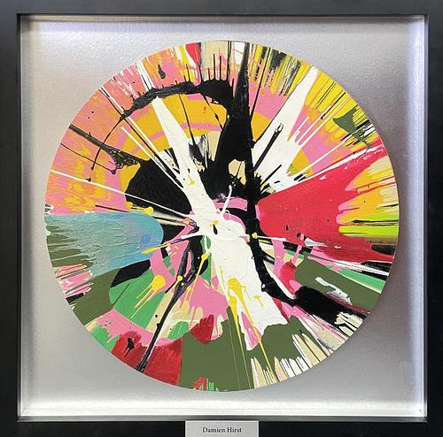 Damien Hirst - Circle Spin Painting on Canvas