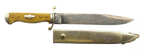 Fine Philadelphia Bowie Knife Signed by H. Schively.