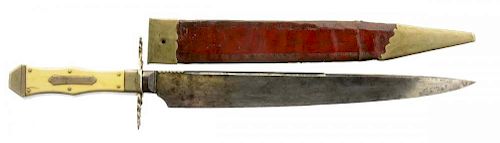 Fine and Scarce Tennessee Bowie Knife Signed by Samuel Bell.