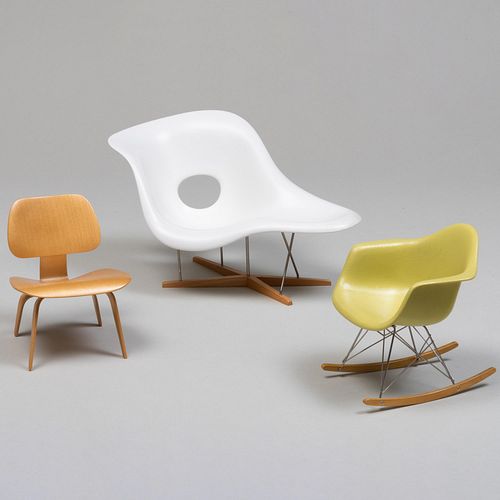 Vitra Design Museum Miniatures of Charles and Ray Eames Chairs