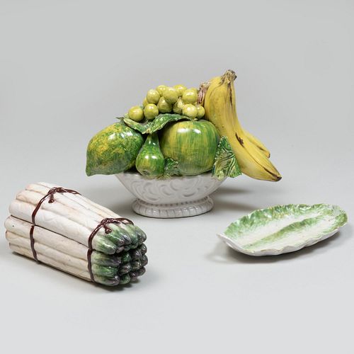 Three Italian Models of Fruits and Vegetables