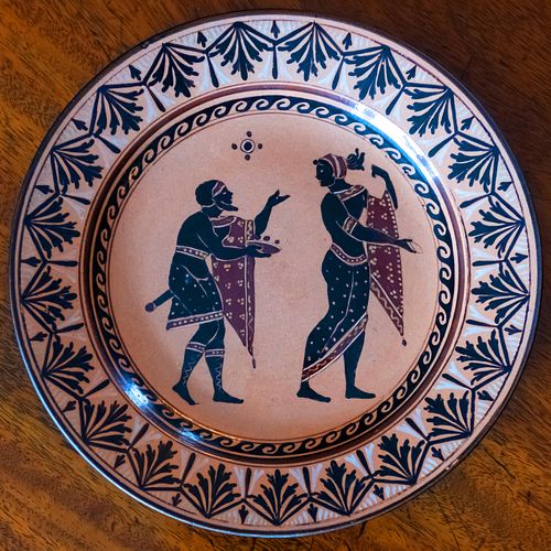 Giustiniani Black and Red Pottery Plate
