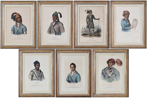Seven McKenny and Hall Native American Prints