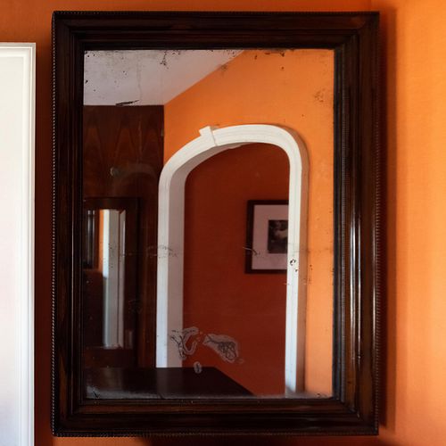 Victorian Carved Rosewood Mirror
