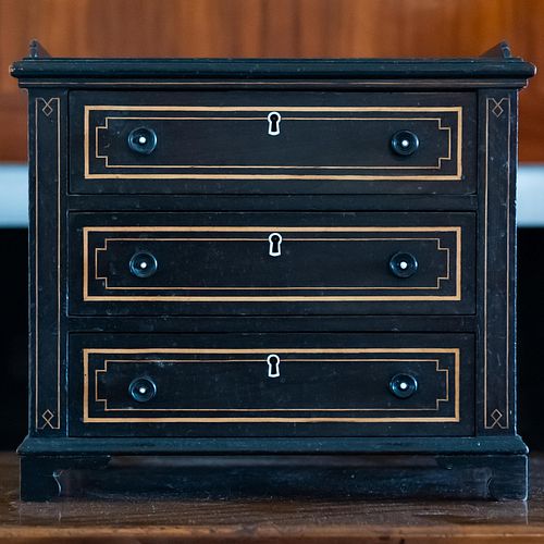 Victorian Painted Miniature Chest of Drawers