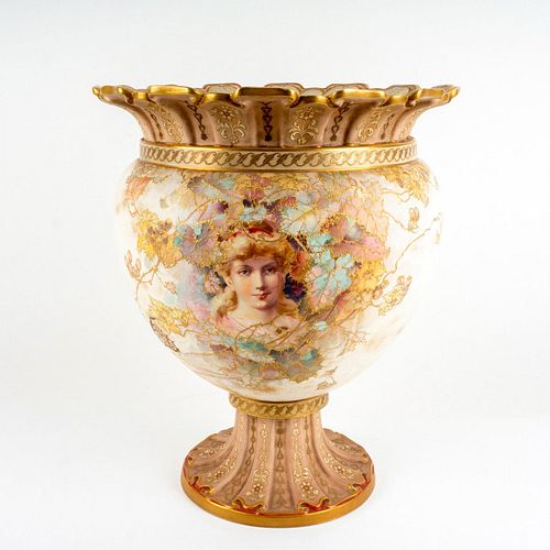 Antique Doulton Burslem Louis Biliton Gilded Porcelain Vase