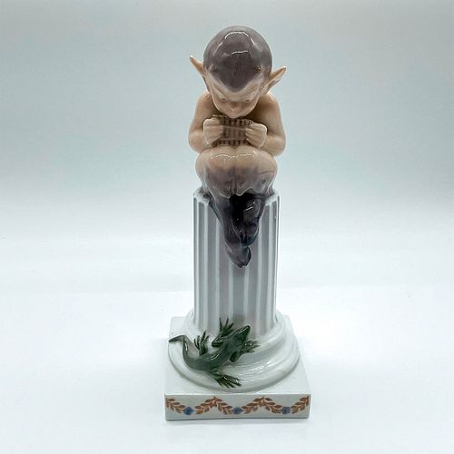 Royal Copenhagen Porcelain Figurine, Faun and Lizard