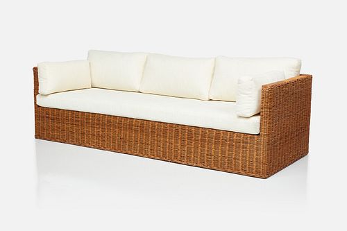 Modernist, Wicker Sofa