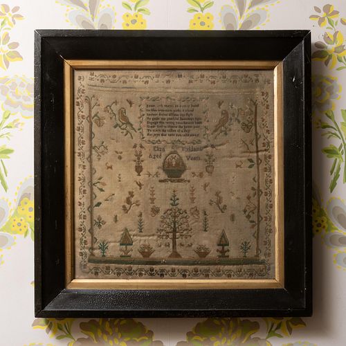 Group of Three English Needlework Samplers, One Signed Martha Fincher, Aged 11 Years, 1835