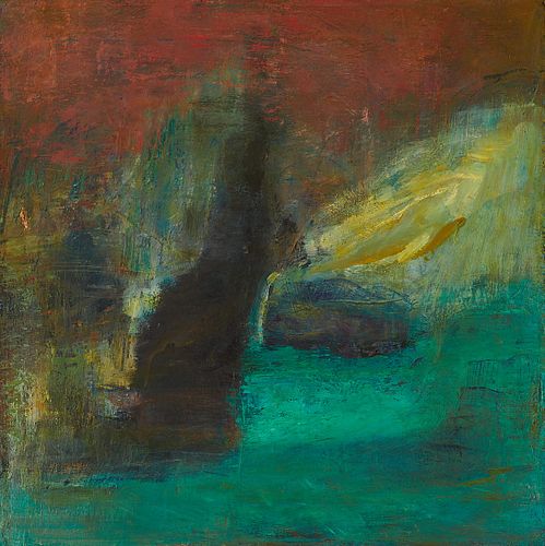 Jil Evans Abstract Oil on Canvas 1989