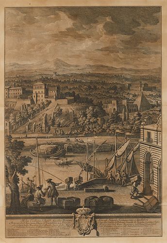 Giuseppe Vasi View of Rome Etching ca. 1771