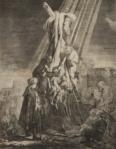 Rembrandt "The Descent from the Cross" 2nd Plate