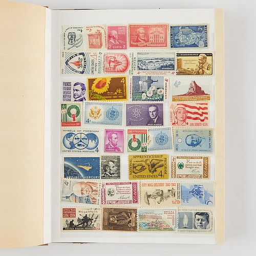 Group of 20th Century Stamps in Book