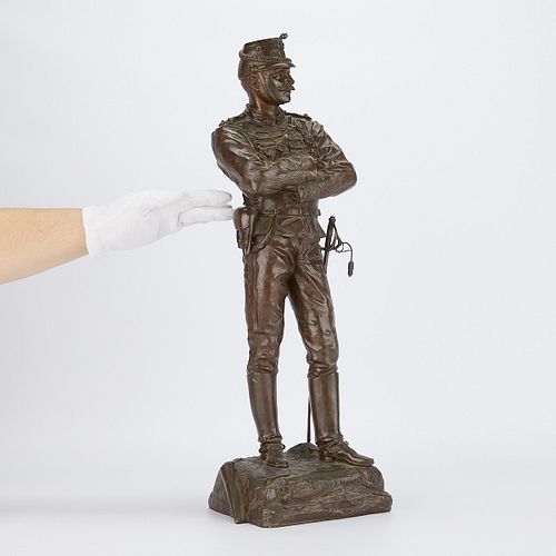 Charles Anfrie Bronze Soldier Statue 1886