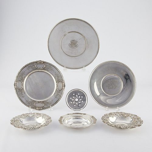 7 Sterling Silver Serving Platters