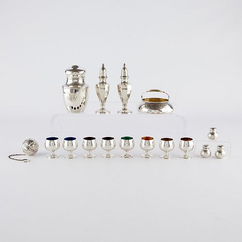Group of 16 Sterling Silver Objects