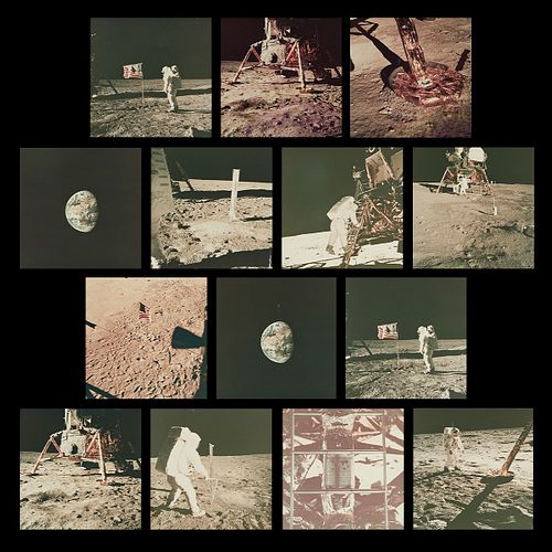 Group of 13 Original Apollo 11 Photographs