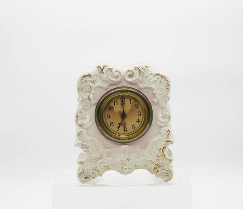 20th Century Porcelain Table Clock
