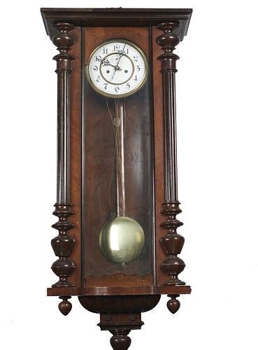 19th Century Regulator Hanging Wall Clock