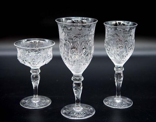 Assorted Matching Wine Glasses