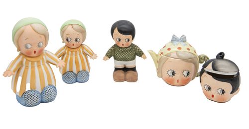 Assorted Group of 6 Kewpie Bisque Pieces