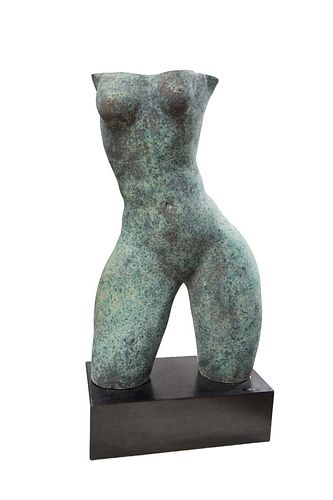 "Bronze Clad" Sculpture of Female Torso