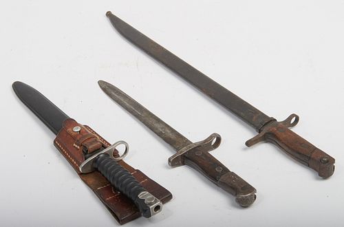 Lot of 3 Vintage Bayonets