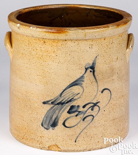 Four gallon stoneware crock, 19th c.