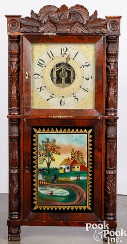 Eli Terry mahogany mantel clock