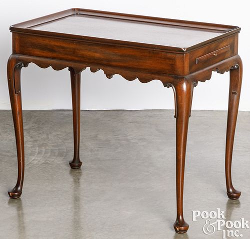 Kittinger Queen Anne style mahogany tea table