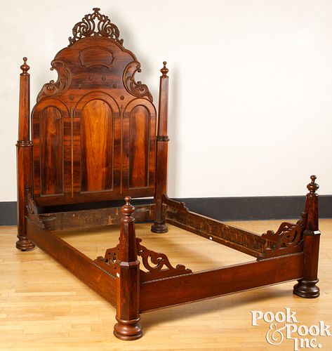 Victorian rosewood bed