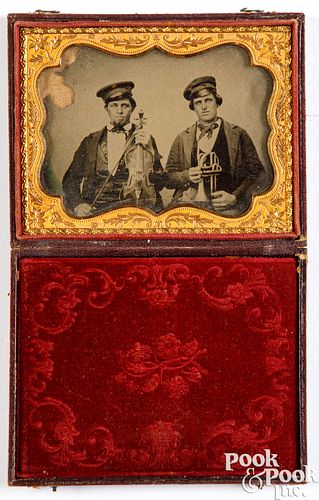 Ambrotype of musicians